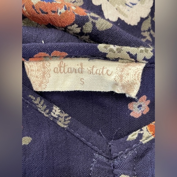 Altar’d State Floral Tie-Front Blouse‎ Small - Picture 5 of 6